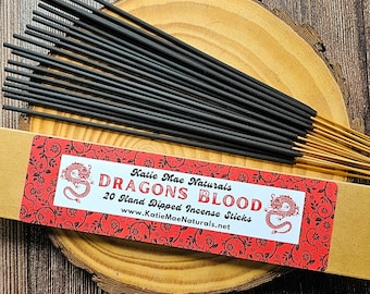 Dragons Blood Hand Dipped Incense | Incense Sticks | Pack of 20