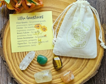 Litha Crystal Set | Gemstones for Summer Solstice | Midsummer Celebration