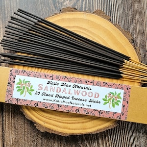 Sandalwood Hand Dipped Incense | Incense Sticks | Pack of 20