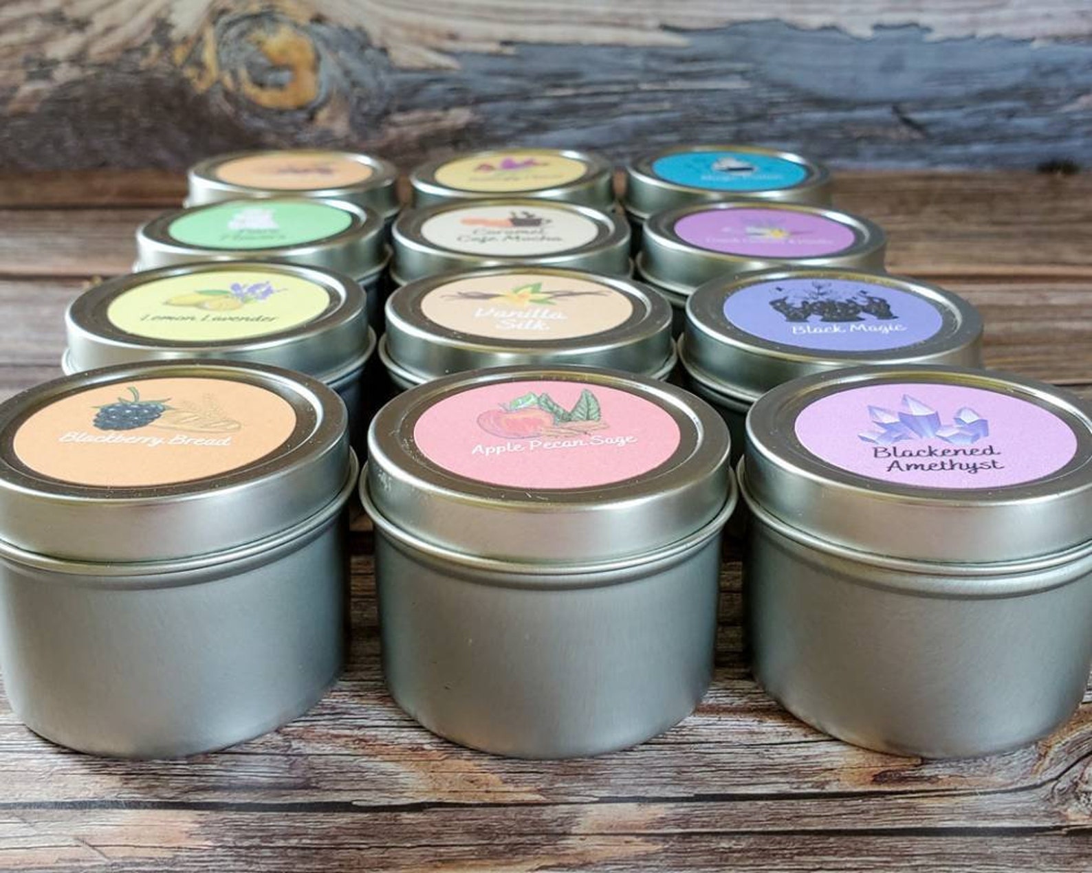 Mini Candle Scent Sample Sample Candle Crystal and Herb Etsy