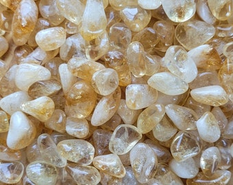 Small Citrine Tumbled Gemstones | Tumbled Citrine Crystals | Tumbled Stones