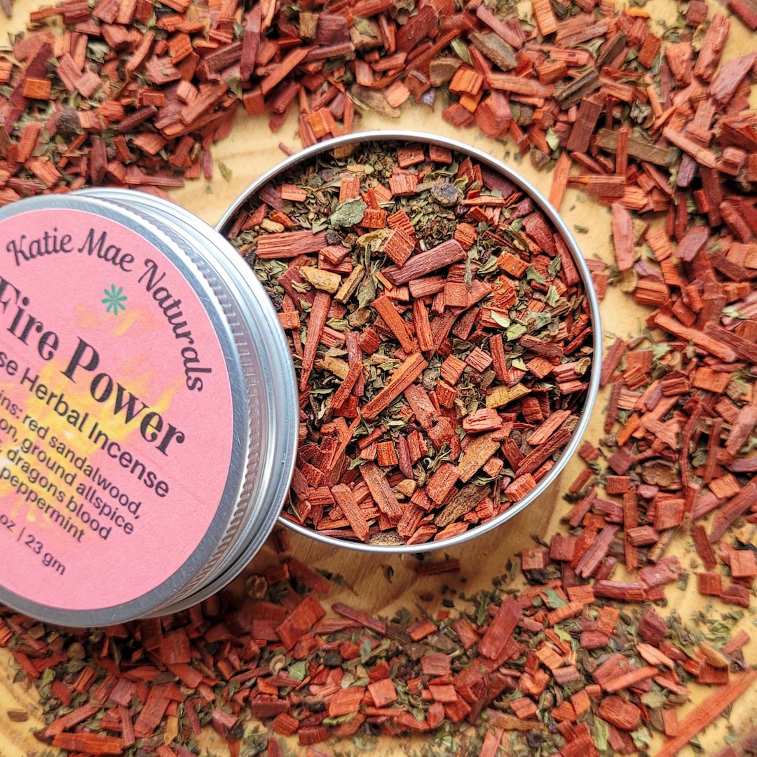Fire Power Herbal Incense Blend Loose Incense Herbal Smoke Cleanse Etsy