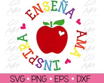 SVG Teach, Love, Inspire