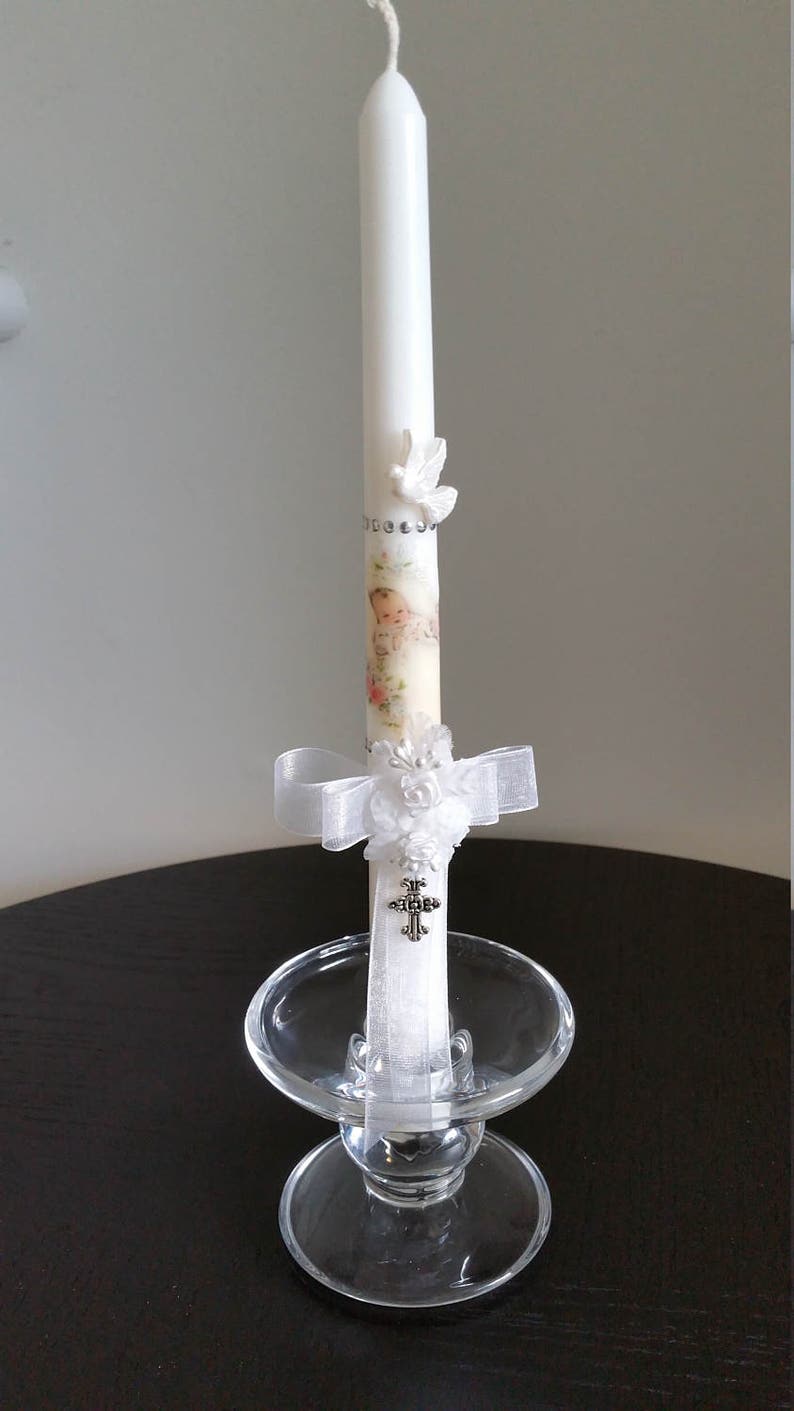 Catholic Gifts. Baptism Candle 10 Tall Baby Etsy