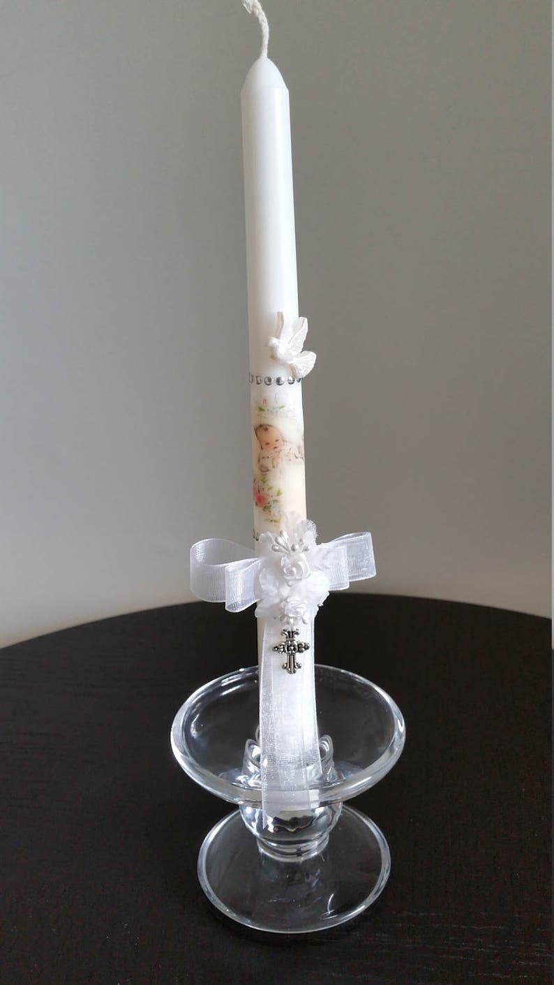 Catholic Gifts. Baptism Candle 10 Tall Baby Etsy