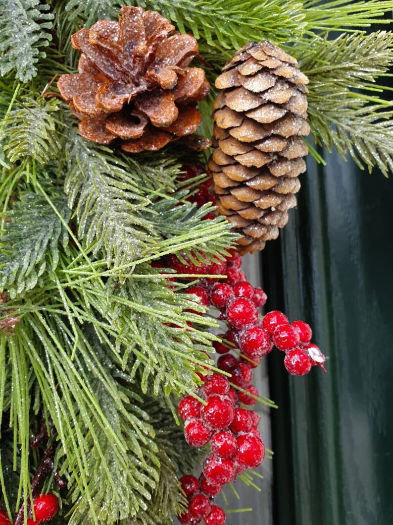 Christmas wreath foliage wreath xmas foliage natural Etsy