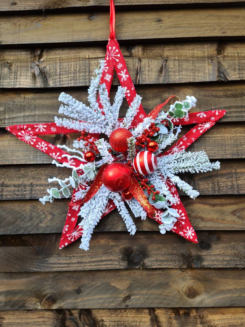 Christmas Star Decorchristmas Decoration Door Decor Unique Etsy UK