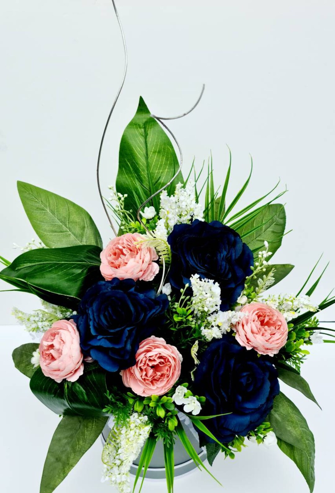 Hatbox Flower Arrangement, Mothers Day, Birthday Gift,wedding