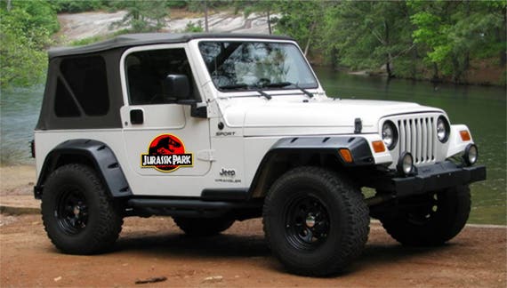 Jurassic Park Jeep decal stencil kit MINUS DOOR LOGOS