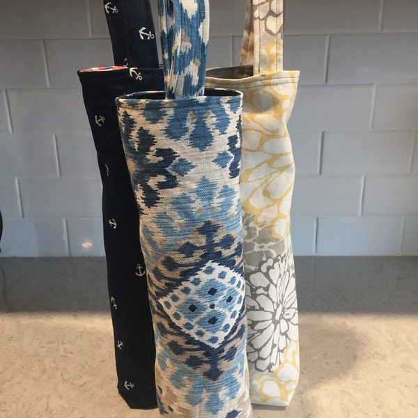 Fabric Wine Bag Etsy