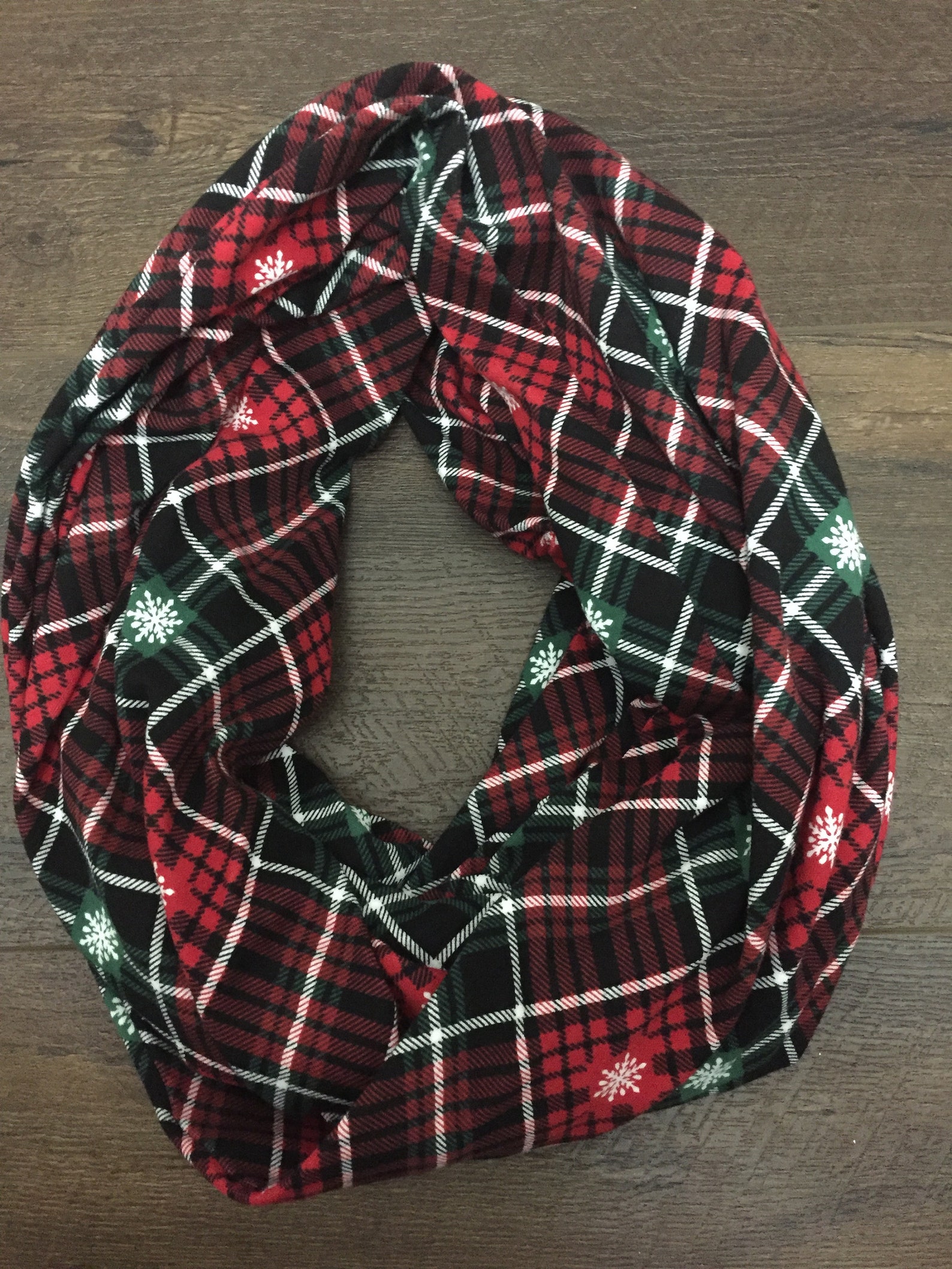 Christmas infinity Scarf | Etsy