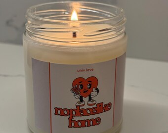 No Place Like Home Scented Candle, Housewarming Gift, Custom Candle