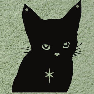 Cat Metal Sign, Cute Cat Art Decor, Custom Pet Metal Sign, Black Cat Sign Wall Decor, Gift for Cat Lovers, Personalized Cat Sign Wall Decor