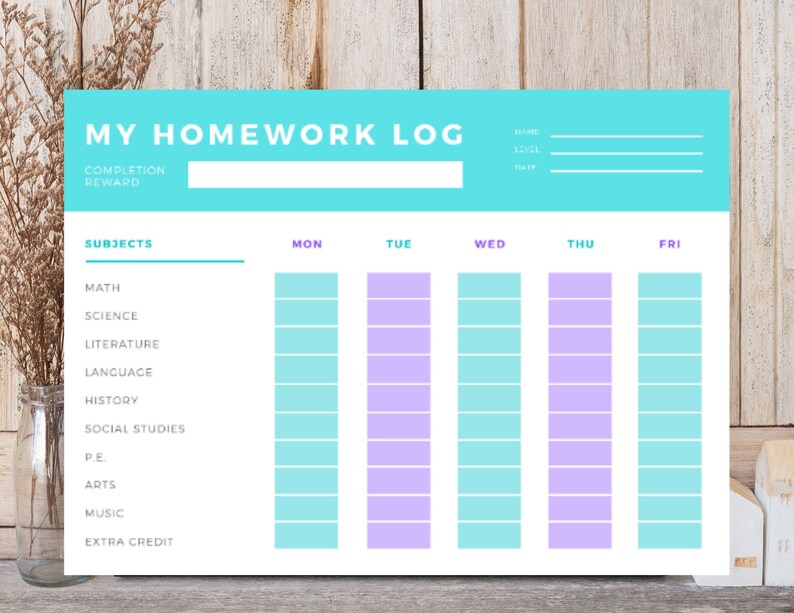 Free homework sheets printable image