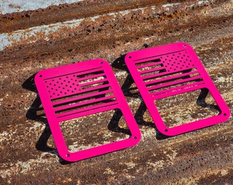 Aftermarket Jeep Wrangler tail light covers! Compatible with 2007-2017 JK / JKU 2 and 4 door Custom colors available!
