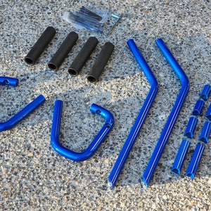 Aftermarket Jeep Wrangler grab bars / handles, compatible with 4 door JKU 2007-2017 Multiple colors to choose from!