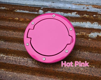 Custom Powder Coated Jeep Wrangler Fuel Door - Compatible with 2008-2018 JK / JKU