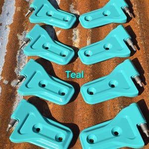 Custom Powder Coated Jeep Wrangler replacement door hinges! Compatible with 2018-2025 JL / JLU 2 and 4 door Custom colors available!