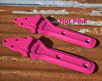 Powder Coated OEM Jeep Wrangler tailgate hinges! Compatible with 2018-2026 JL / JLU 2 and 4 door Custom colors available!