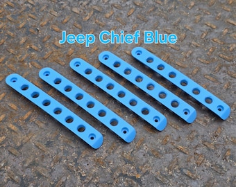 Custom powder coated door handle inserts, compatible with Jeep Wrangler, multiple colors to choose from, fits 2007-2017 JK / JKU