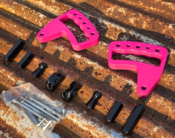 Pair of Custom Powder Coated Grab Bars - Front Grab Handles for Jeep Wrangler JK JKU 2007-2018 2/4 Door