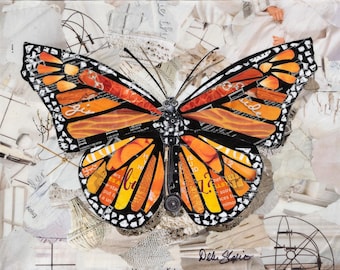ACEO Monarch Butterfly Giclee Print Collectible Miniature Art Card Gift