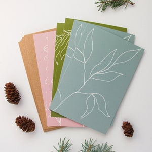 Cartoline Botaniche - Set di 6 con Buste