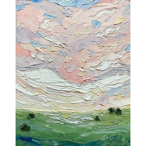 Pink Sunset 1 Vertical Canvas Print