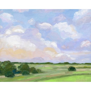Lavender Sky Horizontal Canvas Print