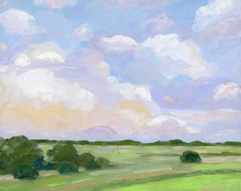 Lavender Sky Horizontaler Leinwanddruck