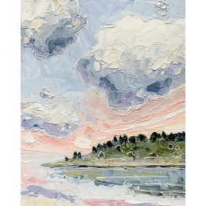 Pink Sunset 3 Vertical Canvas Print