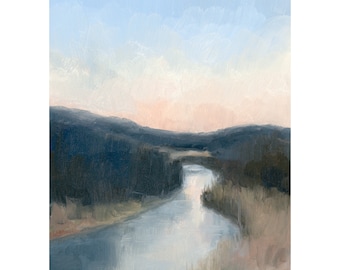 River Bend Vertical Canvas Print