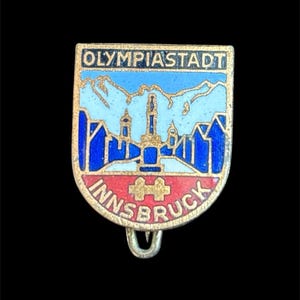 Vtg Innsbruck Olympic Stadium Travel Pin Austria