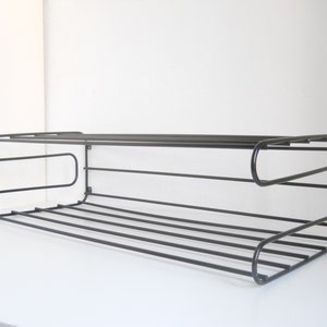 Retro Pop Ikea Frän black shoe rack String bathroom shelf Pop Art wall coat rack