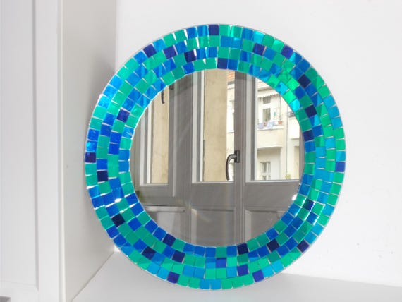 IKEA TRANBY モザイクデザイン 円形壁掛け鏡 か枚まとめ売り　廃盤品 Vintage Mosaic Mirror Ikea Tranby 50 Cm - Etsy