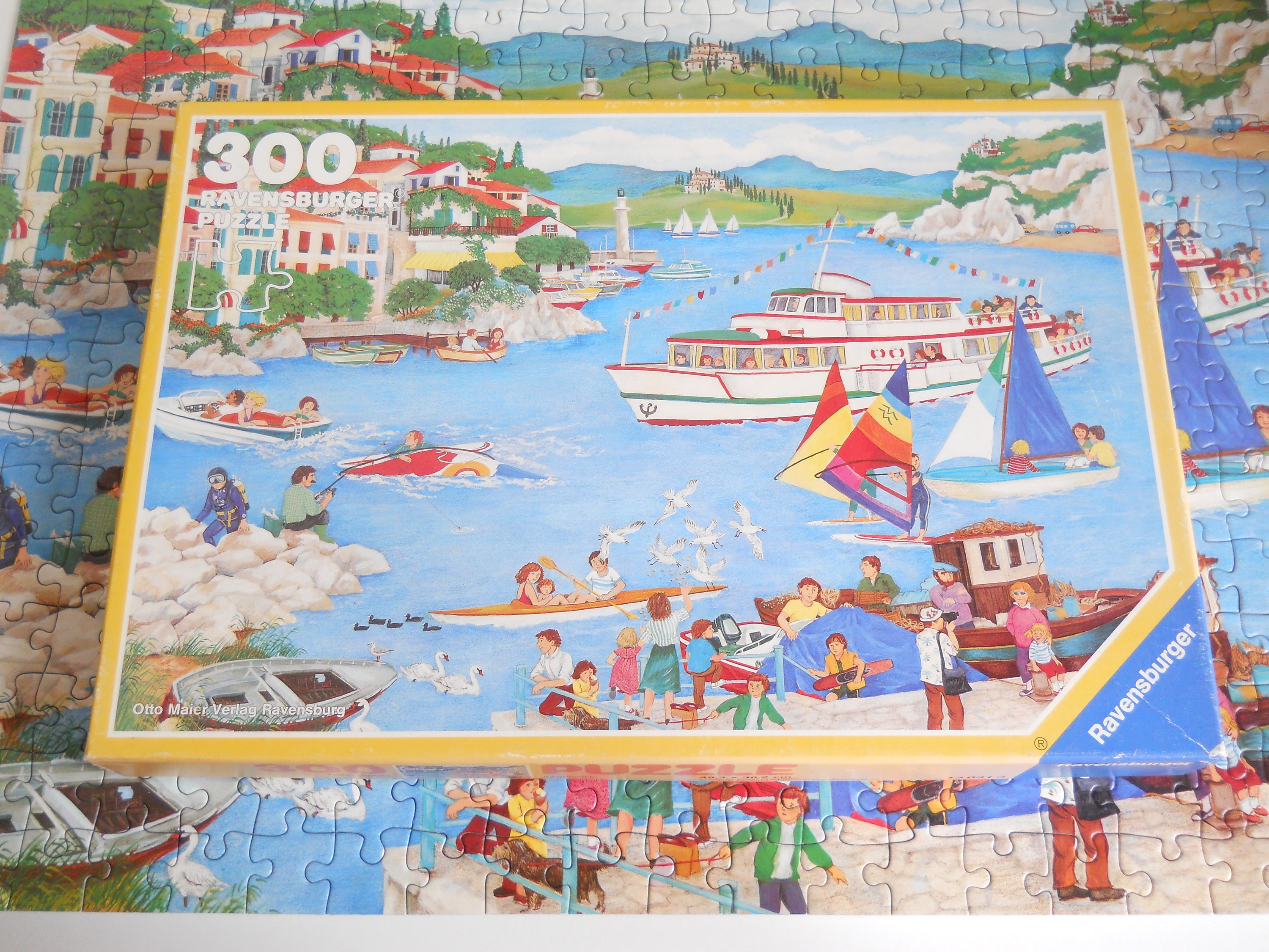 Ravensburger Vintage Kinderpuzzel "Am See" Ontwerp Renate Mörtl-Rangnick