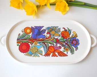 Pequeño Villeroy & Boch Acapulco Plato de Servir Bandeja de Pastel Vintage 34 cm