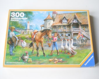 Ravensburger Vintage Kinder Puzzle Martine "Die Reitstunde" Design: Marlier