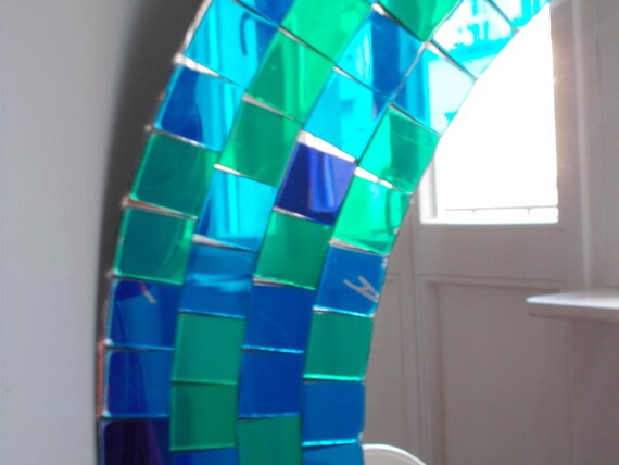 Vintage Mosaic Mirror Ikea Tranby 50 Cm - Etsy