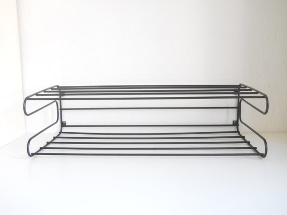 Retro Pop Ikea Frän Black Shoe Rack String Bathroom Shelf Pop Art