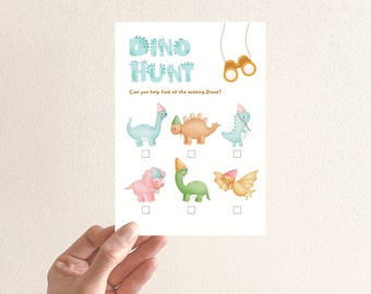 Dinosaur Scavenger Hunt | Kids Dinosaur Game | Scavenger Hunt | Dino Hunt Kids Game | Dinosaur Birthday Party | Dinosaur Theme Birthday Game