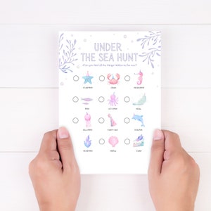 Mermaid Birthday Party Games, Under the Sea Birthday Party Games, Mermaid Scavenger Hunt, Mermaid Party, Mermaid Games, Mermaid Theme Games