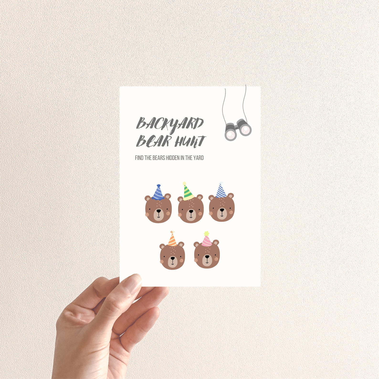 Kids Bear Hunt Game Scavenger Hunt Etsy