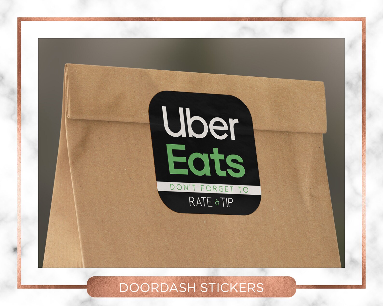 Uber Eats Delivery Stickers Sheets of 15 Stickers Bag Etsy