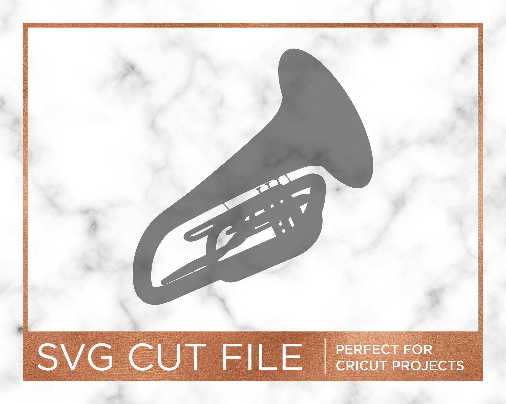 SVG File, Tuba Heartbeat, Love, Low Brass Humor, Marching Band Geek,  Sousaphone, Tubist, Musician, Gift white, Cricut, Vinyl 