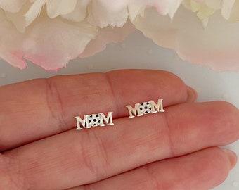 Sterling silver soccer mom earrings | Soccer mom gift | Football jewelry | Hypoallergenic earrings | Sensitive ear earrings