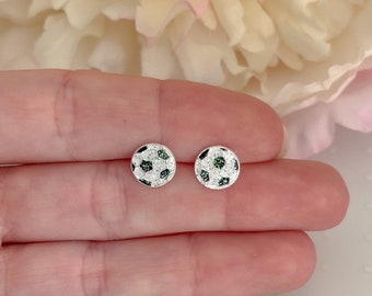 Sterling Silver Soccer Ball Stud Earrings | Hypoallergenic Kids Jewelry