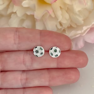 Sterling silver soccer ball stud earrings | Kids hypoallergenic earrings | Toddlers earrings | Earrings for girls