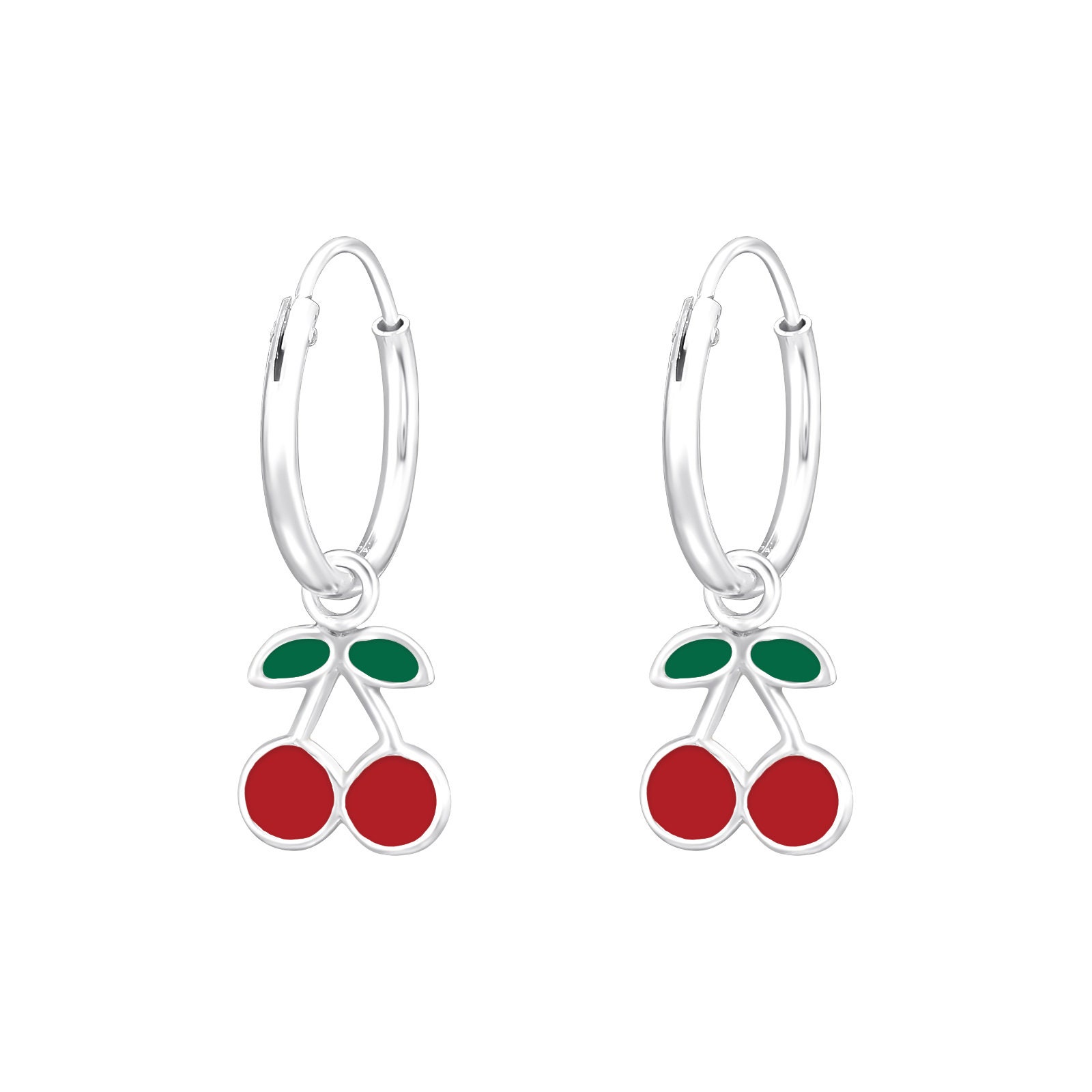 Orecchini a bottone da donna in argento sterling, orecchini