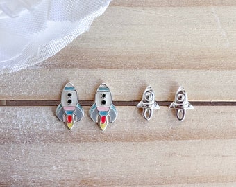 Ciondolo in argento sterling modulo lunare .925 x 1 ciondoli capsula